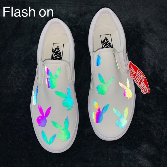 Custom rainbow reflective vans - Picture 3 of 11